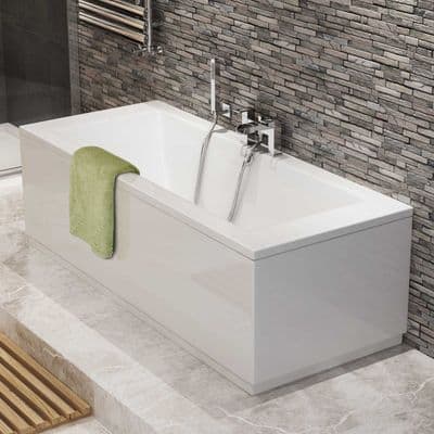 AquaSoak 1700 x 700 Double Ended Straight Bath ( square )