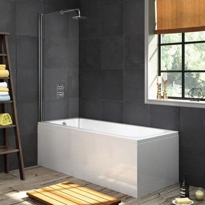 AquaSoak 1700 x 700 Single Ended Straight Shower Bath