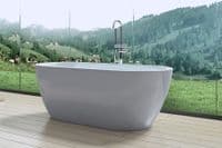 AquaSoak 1800mm Modern curved Double Ended Freestanding Bath Tub Acrylic Designer