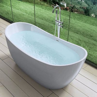 AquaSoak Free Standing Luxury Bath Tub Deep Fill Dual Layer Acrylic New Design