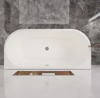 Back to Wall Double ended Acrylic Bath 1500 x 750mm
