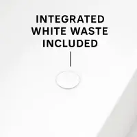 Matt White Fluted Freestanding Bath 1600mm