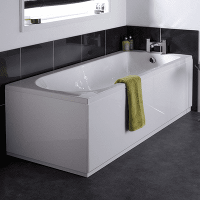 NUIE Barmby Eternalite 1700mm x 700mm Round Single Ended Bath