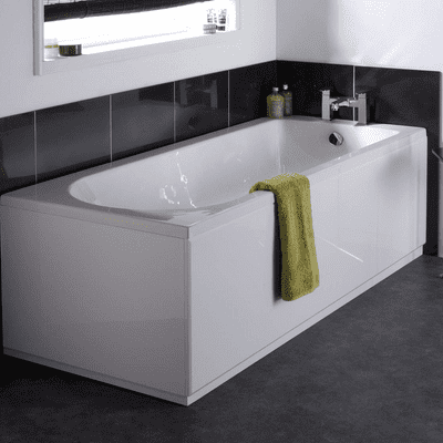 NUIE Barmby Eternalite 1700mm x 750mm Round Single Ended Bath
