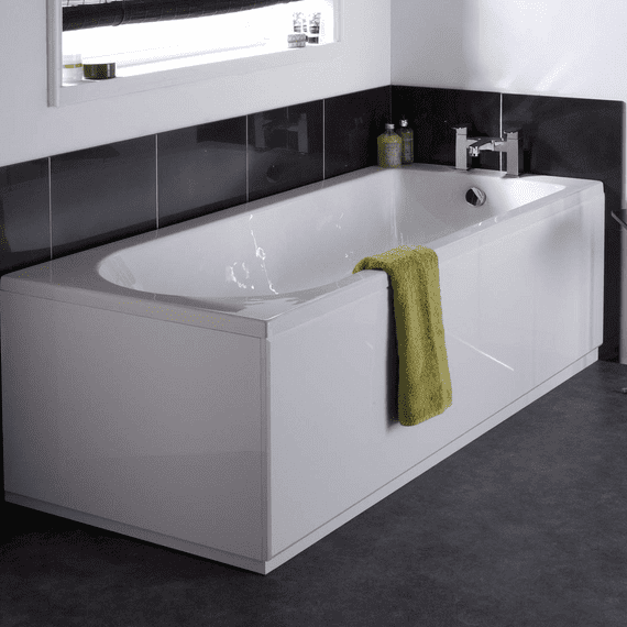 NUIE Barmby Eternalite 1800mm x 800mm Round Single Ended Bath