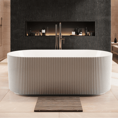Scudo Labyrinth Fluted Freestanding Bath