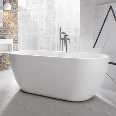 Scudo Onyx 1555mm Freestanding Bath