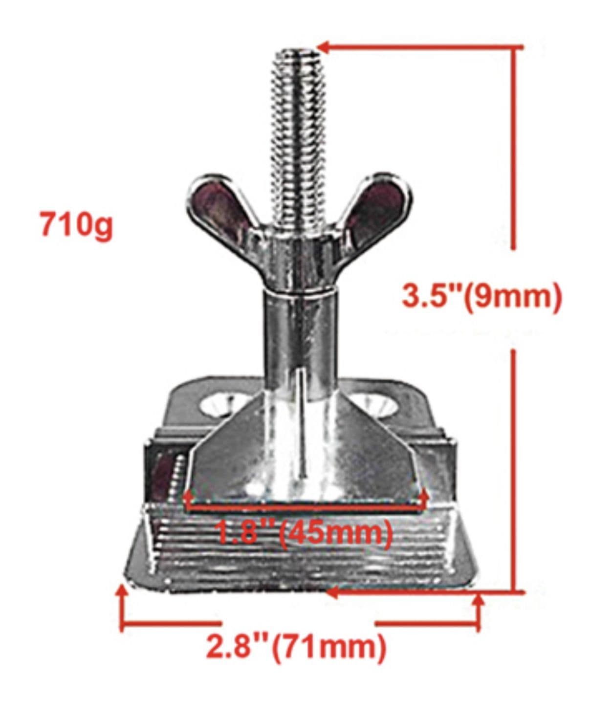 Heavy Duty Hinge Clamps Pair 710gm