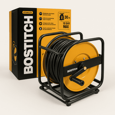 Bostitch CPACK30 30m Air Hose and Rotating Reel Kit