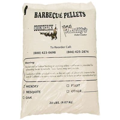 Cookshack/Fast Eddy's HICKORY BBQ Pellets (20lb bag)