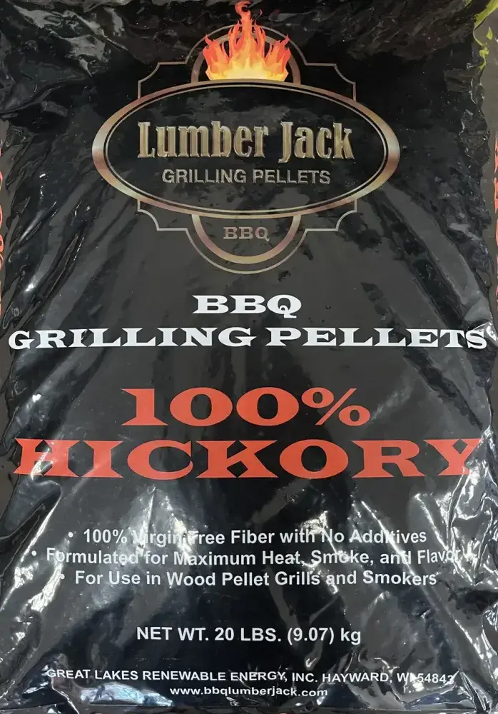 Lumber Jack 100 Hickory BBQ Pellets 20lb bag