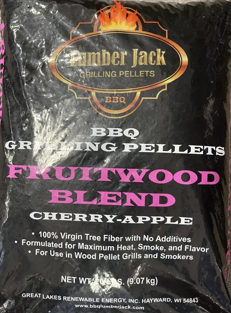 Lumber Jack Fruitwood BBQ Pellets 20lb bag