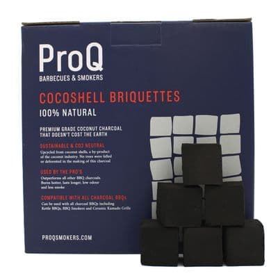 ProQ Coconut Shell Charcoal Briquettes, 10kg