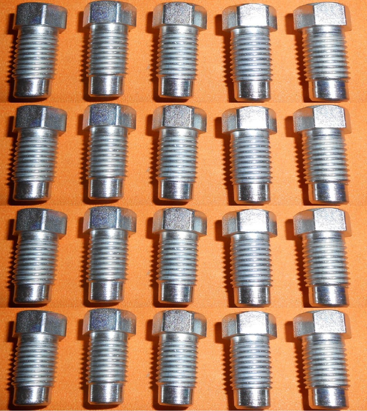 20 x 3/8" UNF 24Tpi Long Shoulder Imperial Brake Pipe Fittings Unions 3