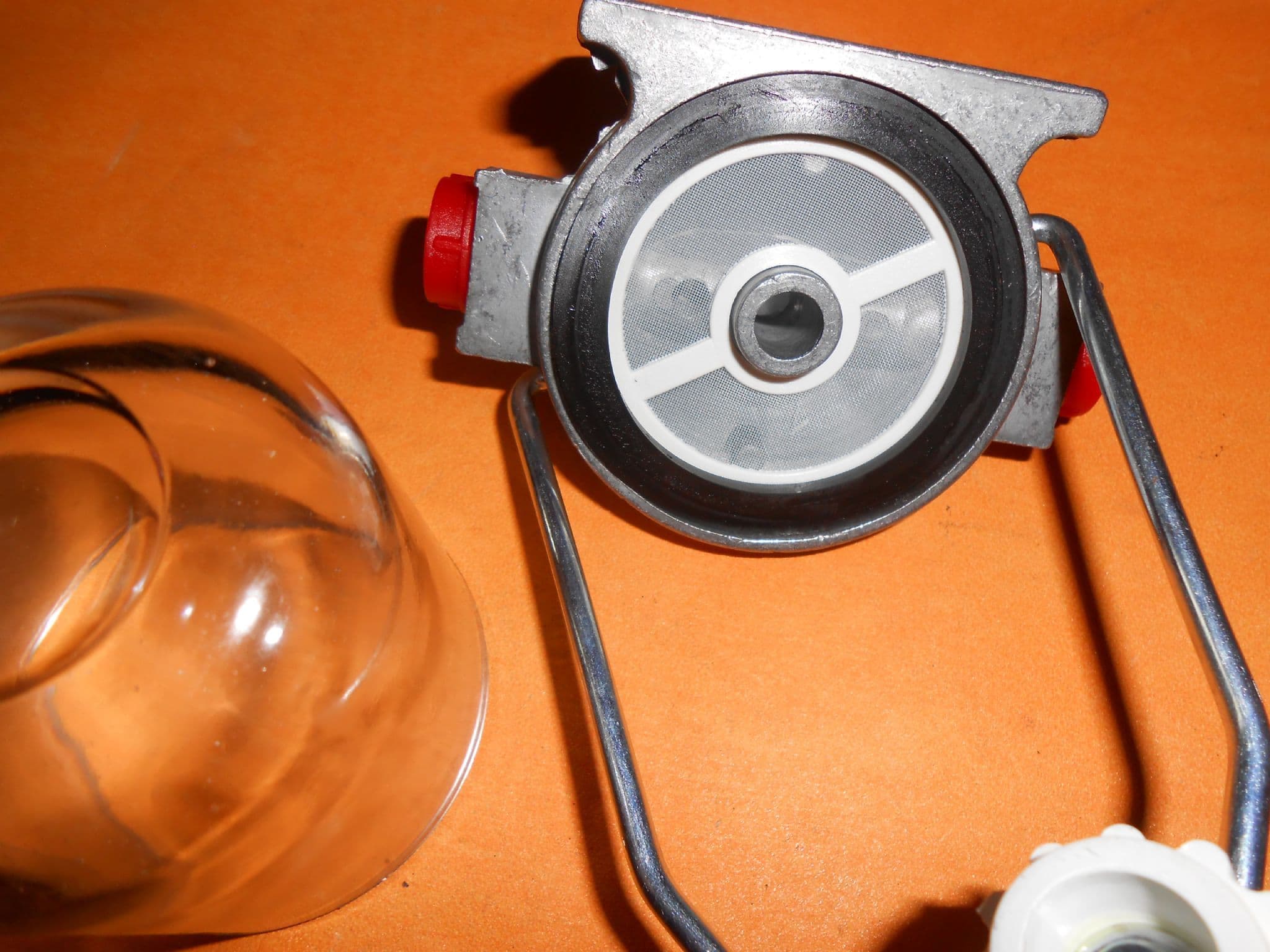 CLASSIC FORD AC DELCO TYPE GLASS BOWL HIGH FLOW FUEL FILTER