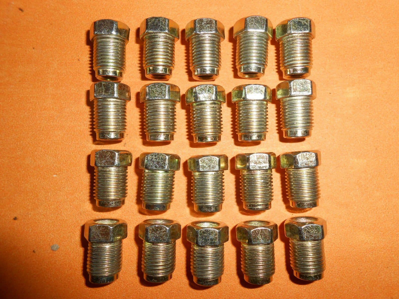 M10 x 1mm Short Shoulder Metric Brake Pipe Fittings Unions 3/16" Pipe x20