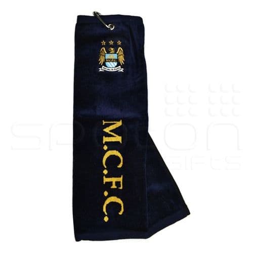 Official Manchester City Tri Fold Golf Bag Towel