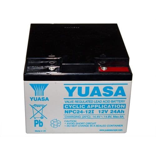 Yuasa NPC 24ah Electric Golf Trolley Battery