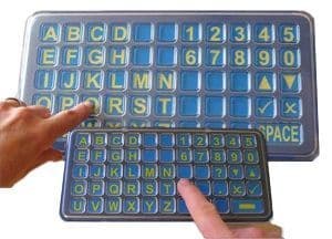 FAB Frenchay Alphabet Board Tabletop and Pocket size Matrix ABC layout from Ability World