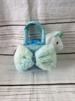 Aurora's Fancy Pal Unicorn Soft Toy  Pet Carrier,  Kids Unicorn Plush and Bag