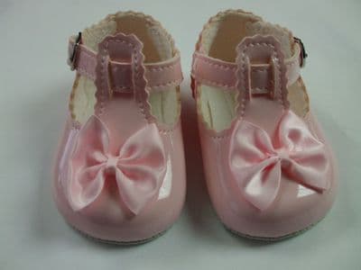 Baby Girls Toddler Soft Sole Pink Baypods Pram Shoe