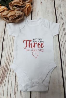 Baby Toddler Personalised Due Date Vest