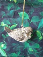 Birds Sitting with a Scarf or Wreath Tree Decoration