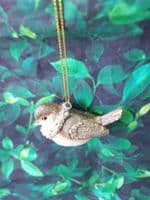 Birds Sitting with a Scarf or Wreath Tree Decoration