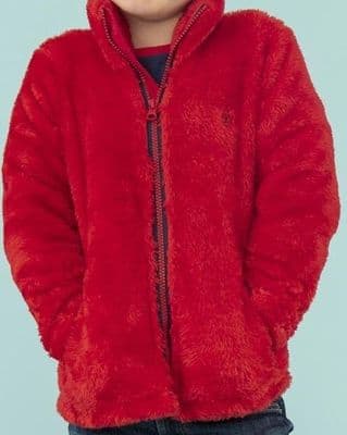 Boys Lava Red Fleece - Designer Little Lighthouse