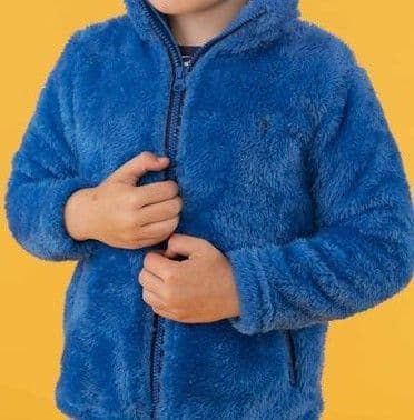 Boys Ocean Blue Fleece - Designer Little Lighthouse