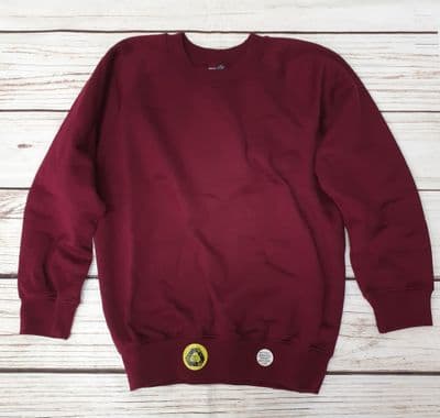 Boys or Girls Maroon Sweatshirt PE Top School Jumper Sports