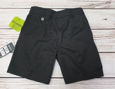 Boys Sturdy Fit Bermuda Grey School Shorts BS3078