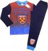 Boys West Ham United Football Club Official Print Pyjama Set