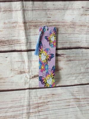 Butterfly Gonk Gnome Bookmark Design, Metal Bookmark with Tassel, Bookmark for Children