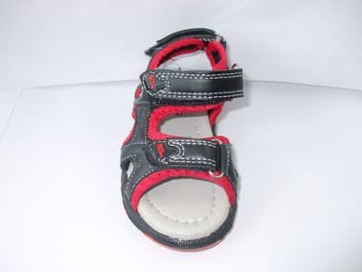 Children's Summer Sandals Black and Red Beach Toddler Shoe