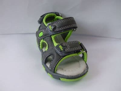Children's Summer Sandals Grey and Green Beach Toddler Shoe