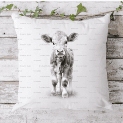 Cute Cow Pillow Cushion Gift Personalised Home Decor Keepsake