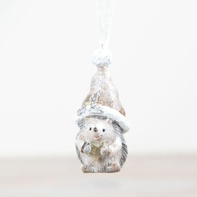 Cute Hanging Christmas Hedgehog Tree Decoration Ornament