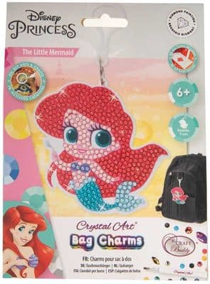 Disneys Little Mermaid Crystal Art Bag Charm - Craft Buddy