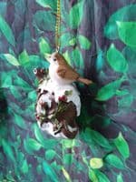 Festive Birds on Tea Pots Christmas Tree Decoration Gifts