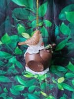 Festive Birds on Tea Pots Christmas Tree Decoration Gifts