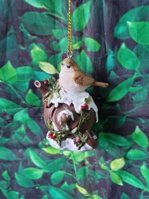 Festive Birds on Tea Pots Christmas Tree Decoration Gifts
