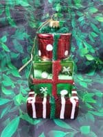 Festive Parcel Hanging Christmas Tree Decoration