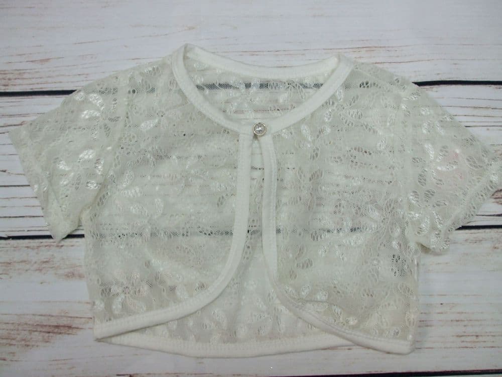 Short Sleeve Girls Grey Bolero Bolero Sweater BlackButterfly Girls