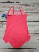 Girls Bright Pink Swimming Costume Beach Wear 3-4 Years