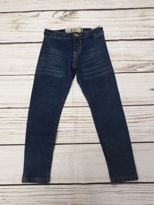 Girls Navy Blue Skinny Fit Jeans