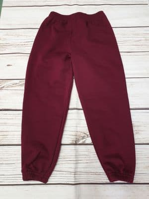 Girls or Boys Maroon Jogging  Bottoms School PE Joggers Sports Wear School Uniform