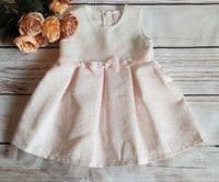 Girls Pink Floral Summer Dress & Bolero Set
