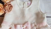 Girls Pink Floral Summer Dress & Bolero Set