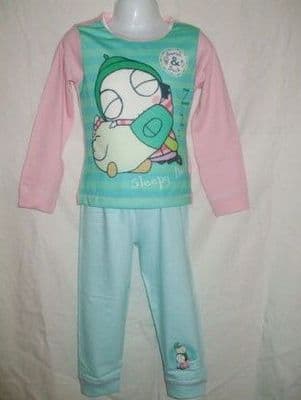Girls Sarah & Duck Print Long Pyjama Set